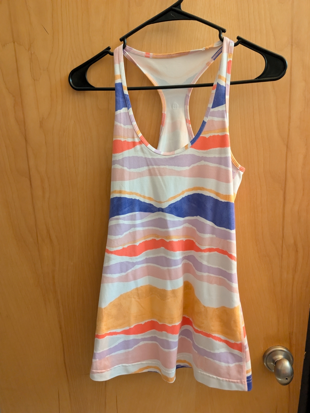 lululemon athletica Striped Racerback Tank in Coral, Blue & Lavender